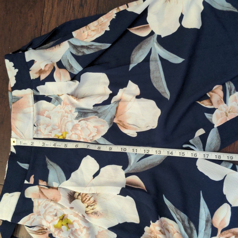 High Waist Wide Leg Pants Floral Print - Picture 10 of 10